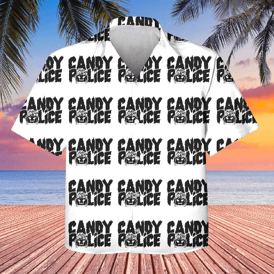 Candy Police Funny Halloween Kids Hawaiians