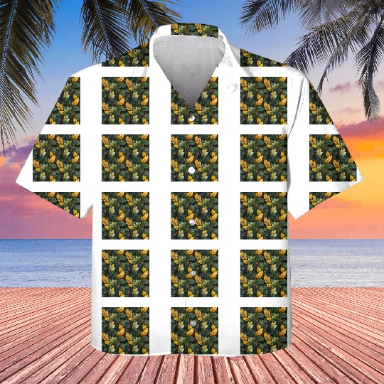 Fall Leaves Pattern Kids Hawaiians