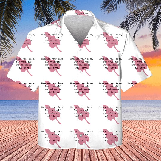 Self-Love Affirmation Leaf Design Kids Hawaiians