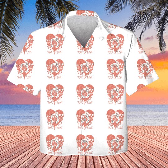 Toxic Love Valentine Couple Kids Hawaiians
