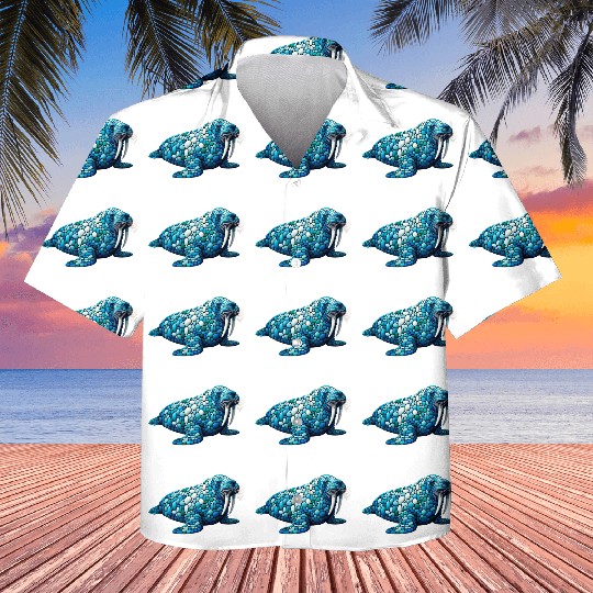 Serene Seas Walrus Kids Hawaiians