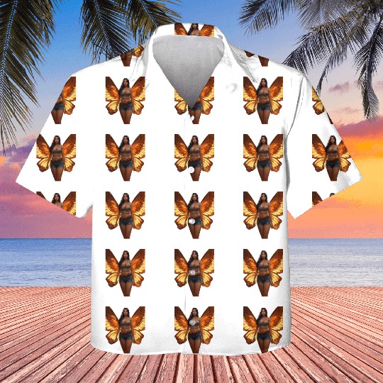 Fluttering Elegance: The Beautiful Butterfly Kids Hawaiians