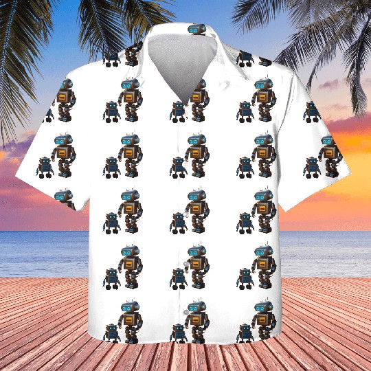 Two robot friends Kids Hawaiians