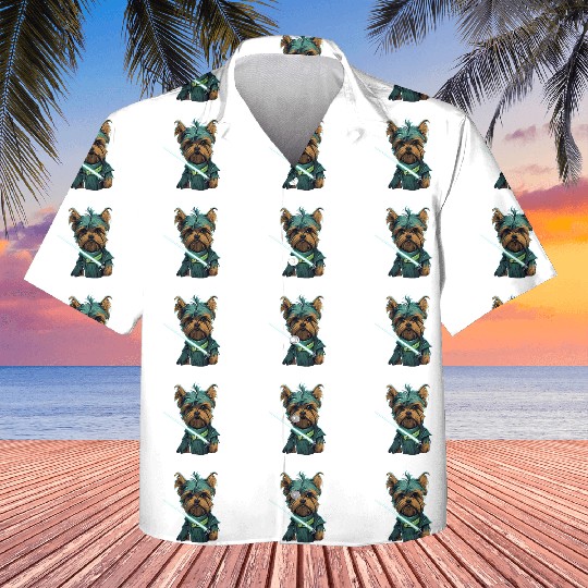 Yorkie with Lightsword Kids Hawaiians