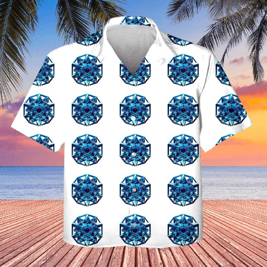 Sapphire Abstract Crystal Kids Hawaiians