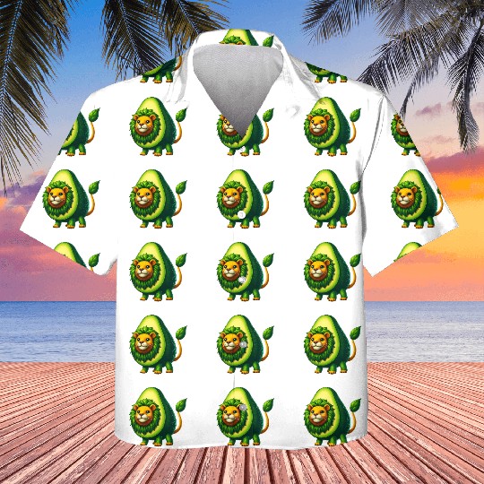 Avocado Lion Kids Hawaiians