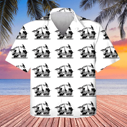 Born To Be Wild Silhouettes Kids Hawaiians