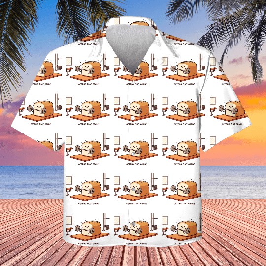 Get That Grain: Funny Bread Gym Lifting Kids Hawaiians