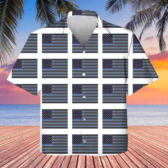 USA Flag with Space Stars & Stripes design Kids Hawaiians