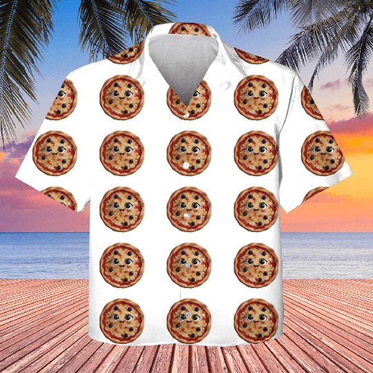 Happy Pizza Realistic Kids Hawaiians