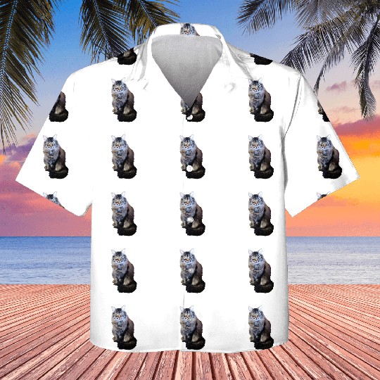 Indie the Cute Cat Kids Hawaiians