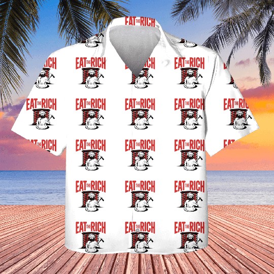 Eat The Rich Döner Kebab Satirical Design Kids Hawaiians