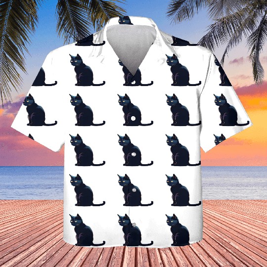 A Black Cat Kids Hawaiians