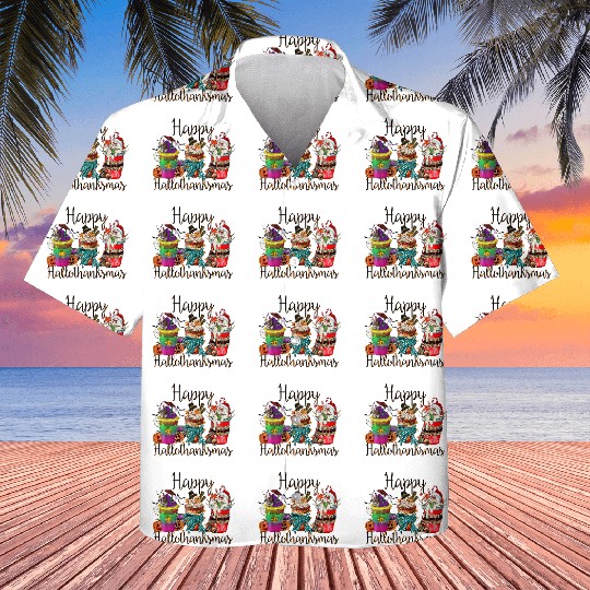 Happy Hallothanksmas Kids Hawaiians