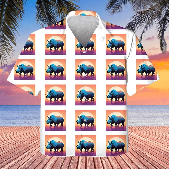 Rhinoceros - 01 Kids Hawaiians