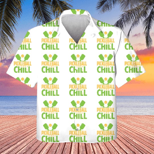 Pickleball And Chill Kids Hawaiians