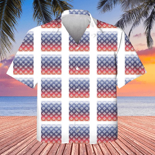 Winter Geometric Harmony Pattern 2 Kids Hawaiians