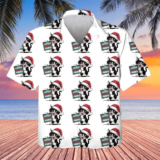 Cutest Santa Paws Kids Hawaiians