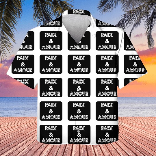 Paix et amour noir Kids Hawaiians