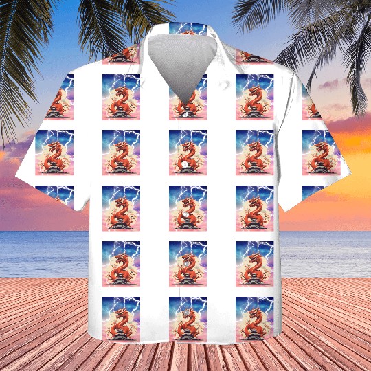 Dragon and lightning Kids Hawaiians