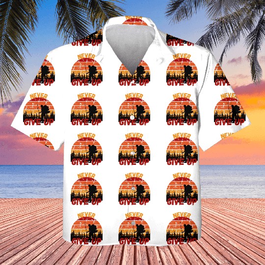 Never Give Up Forest Adventure Design Kids Hawaiians