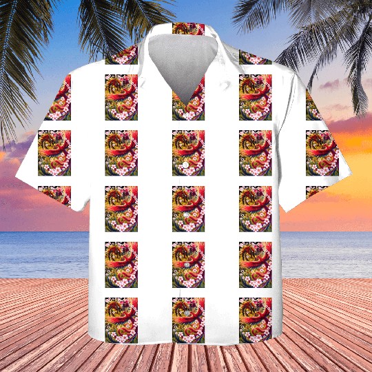 Chinese Dragon and Phoenix Kids Hawaiians