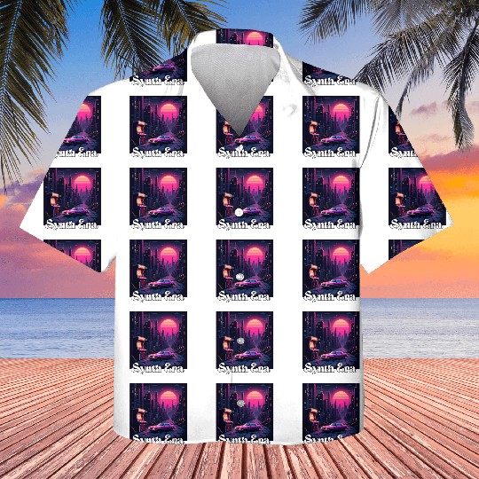 Synth Era Retro Wave Kids Hawaiians