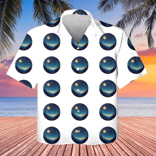 Starry Night Mountain Kids Hawaiians