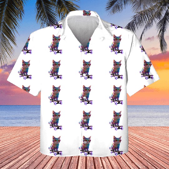 Skate Meow Kids Hawaiians
