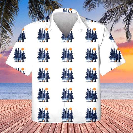 Fox in Sunset Forest Kids Hawaiians