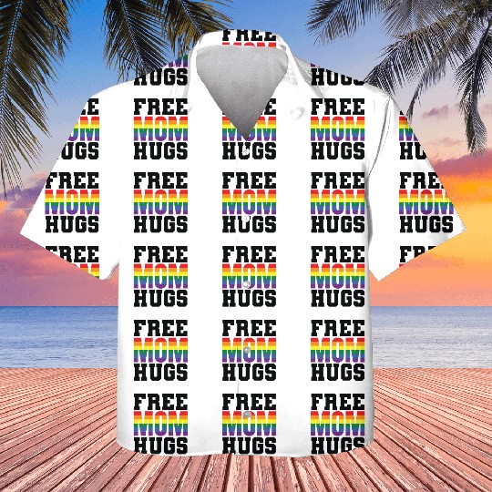 Gay Pride Free Mom Hugs Kids Hawaiians