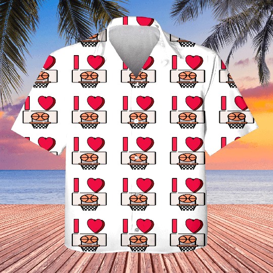 I LOVE BASKETBALL #2 Kids Hawaiians