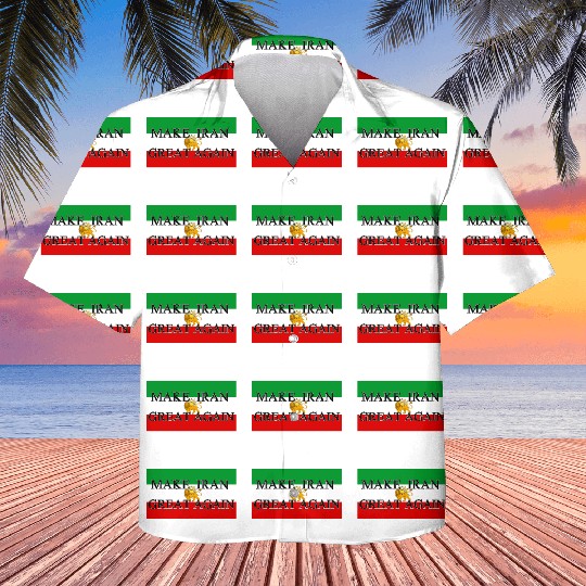 Make IRAN Great Again with Iranian Flag Kids Hawaiians