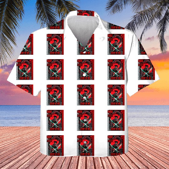 Cyberpunk Samurai with Dragon Kids Hawaiians