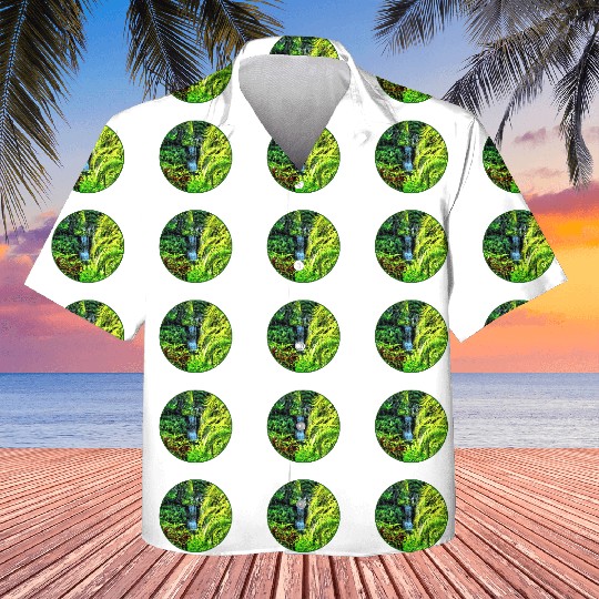 Bahamas - Tropical Waterfall Kids Hawaiians