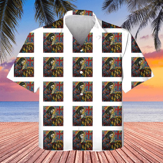 Praying Jesus Graffiti Art Design Kids Hawaiians