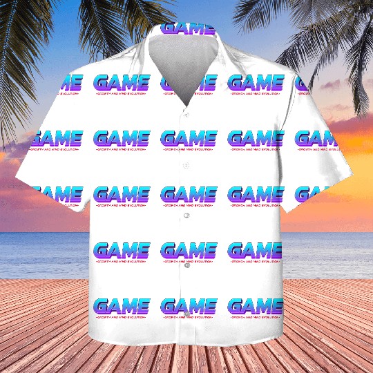 Vibrant Retro Gaming Typography Design Kids Hawaiians