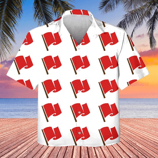 Waving Red Flag Kids Hawaiians