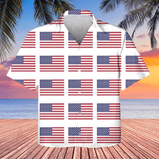 Independence Day cross-stitch american flag Kids Hawaiians