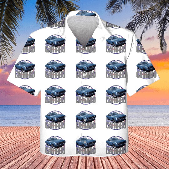 Bold Camaro in Blue Kids Hawaiians