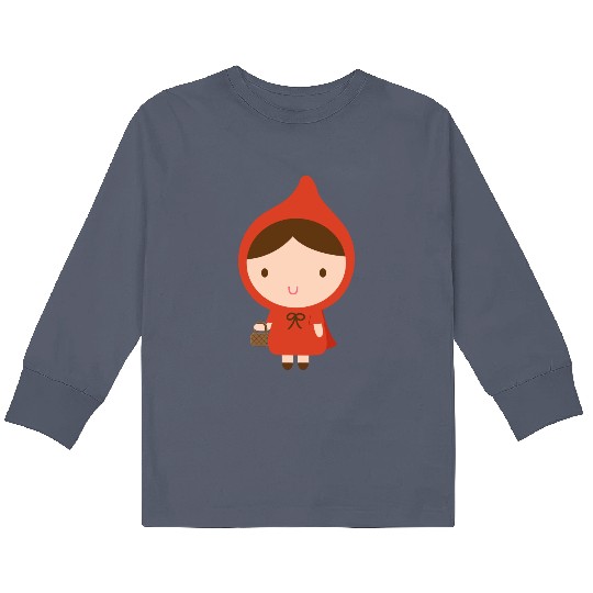 Discover cute little red riding hood Kids Long Sleeve T Shirts