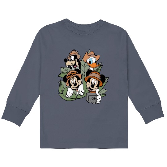 Mickey & Friends Animal Kingdom Kids Long Sleeve T Shirts, Disney Kids Long Sleeve T Shirts