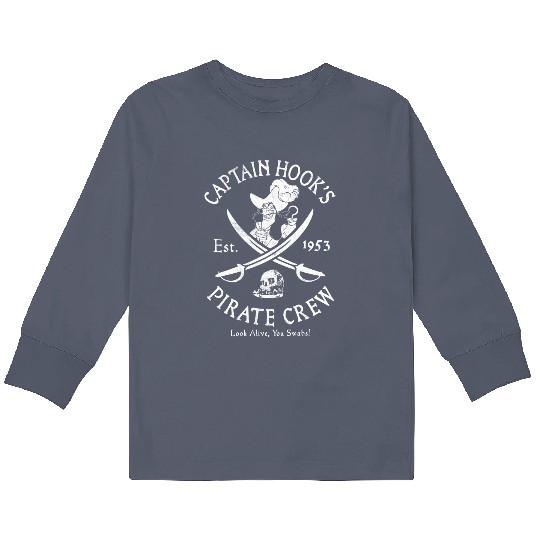 Captain Hook Pirate Crew Disney Disneyland Kids Long Sleeve T Shirts Disney Trip 2023 Kids Long Sleeve T Shirts