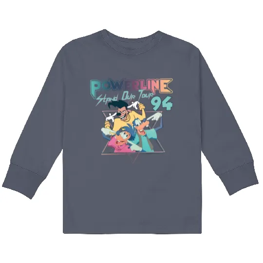 Disney Powerline Stand Out Tour 94 Kids Long Sleeve T Shirts, Comfort Colors Kids Long Sleeve T Shirts
