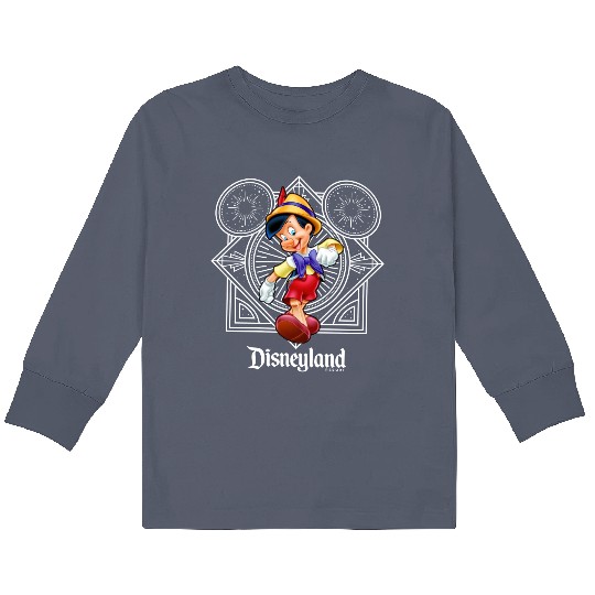 Disneyland Pinocchio 100 Years Of Wonder Kids Long Sleeve T Shirts Cute Pinocchio Kids Long Sleeve T Shirts