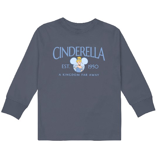 Disney Princess Kids Long Sleeve T Shirts, Cinde Kids Long Sleeve T Shirts, Princess Cinde Kids Long Sleeve T Shirts