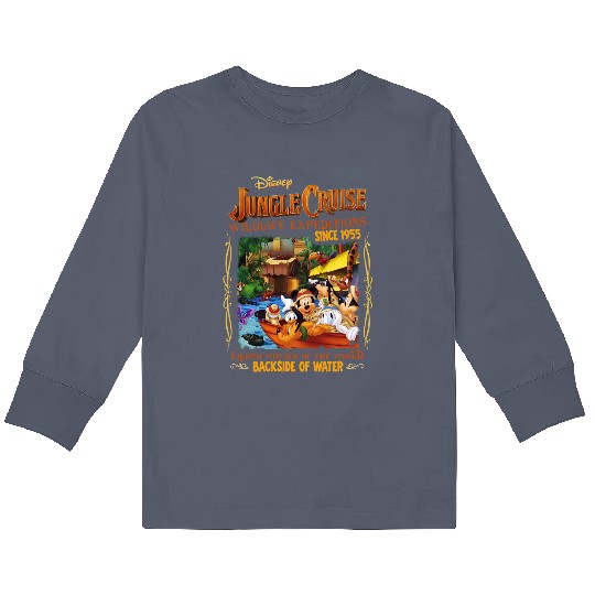Vintage Jungle Cruise Disney Kids Long Sleeve T Shirts, Disney Trip Kids Long Sleeve T Shirts