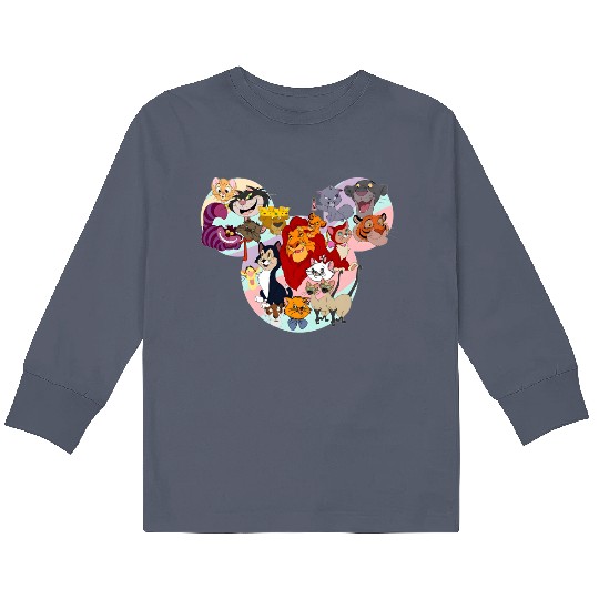 Disney Cats Kids Long Sleeve T-Shirts Kids Long Sleeve T-Shirts, Animal Kingdom