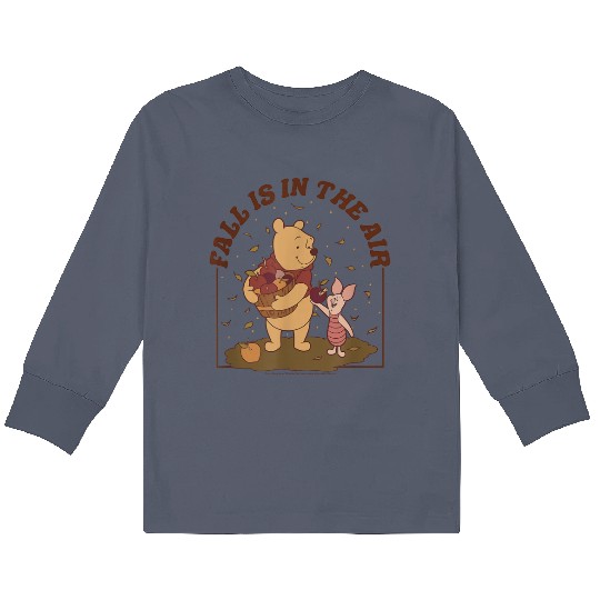 Discover Disney Winnie The Pooh Thanksgiving Fall Is In T Kids Long Sleeve T-Shirts