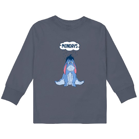 Disney Pooh Mondays Eeyore Kids Long Sleeve T-Shirts